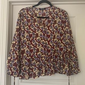 Madewell burgundy top (Medium)
